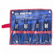  НАБОР СЪЕМНИКОВ СТОПОРНЫХ КОЛЕЦ, 4 ПРЕДМЕТА KING TONY 42114GP