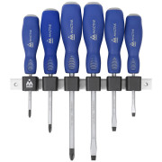 НАБОР СИЛОВЫХ ОТВЕРТОК С ДЕРЖАТЕЛЕМ, 6 ПРЕДМЕТОВ МАСТАК 04-6GRB