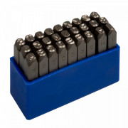 НАБОР УДАРНЫХ КЛЕЙМ 5 ММ, БУКВЫ-ЛАТИНИЦА, 27 ПРЕДМЕТОВ KING TONY 11427SQ05