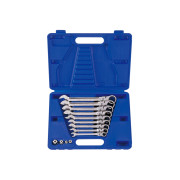 НАБОР КОМБИНИРОВАННЫХ ТРЕЩОТОЧНЫХ КЛЮЧЕЙ, 8-19 ММ, КЕЙС, 13 ПРЕДМЕТОВ KING TONY 13013MR