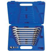 НАБОР КОМБИНИРОВАННЫХ ТРЕЩОТОЧНЫХ КЛЮЧЕЙ, 8-19 ММ, КЕЙС, 13 ПРЕДМЕТОВ KING TONY 13213MR