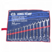 НАБОР КОМБИНИРОВАННЫХ КЛЮЧЕЙ, 8-24 ММ, 14 ПРЕДМЕТОВ KING TONY 1215MR01