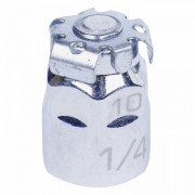 ПЕРЕХОДНИК ДЛЯ ВСТАВОК (БИТ) 1/4" ПОД КЛЮЧ 10 ММ KING TONY 373202H