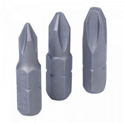 НАБОР ВСТАВОК (БИТ) 1/4", КРЕСТОВЫЕ, №1, №2, №3, 3 ПРЕДМЕТА KING TONY 1003PQ