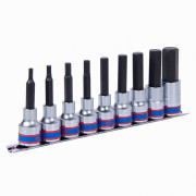 НАБОР ТОРЦЕВЫХ НАСАДОК 1/2", HEX, 4-17 ММ, L = 80 ММ, 9 ПРЕДМЕТОВ KING TONY 4120PR10