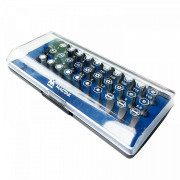НАБОР ВСТАВОК (БИТ) 1/4", TORX, HEX, PZ, PH, SLOT, 31 ПРЕДМЕТ МАСТАК 058-00031C