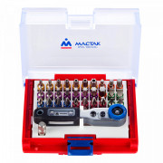 НАБОР ВСТАВОК (БИТ) 1/4", TORX, HEX, PZ, PH, SLOT, 33 ПРЕДМЕТА МАСТАК 058-10033C