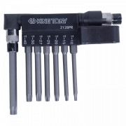 НАБОР ВСТАВОК (БИТ) С ВОРОТКОМ-БИТОДЕРЖАТЕЛЕМ 1/4", TORX, T10-T40, L = 60 ММ, 8 ПРЕДМЕТОВ KING TONY 2128PR