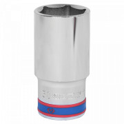 ГОЛОВКА ТОРЦЕВАЯ ГЛУБОКАЯ ШЕСТИГРАННАЯ 1/2", 22 ММ KING TONY 423522M