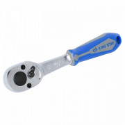 ТРЕЩОТКА 1/4", 140 ММ, 24 ЗУБЦА, ФЛАЖКОВАЯ, ФИКСАТОР KING TONY 2779-55G