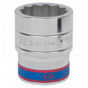 ГОЛОВКА ТОРЦЕВАЯ СТАНДАРТНАЯ ДВЕНАДЦАТИГРАННАЯ 1", 38 ММ KING TONY 833038M