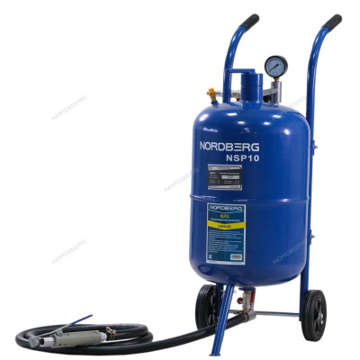 Установка пескоструйная, бак для песка 37 л NORDBERG NSP10 Установка пескоструйная, бак для песка 37 л NORDBERG NSP10
