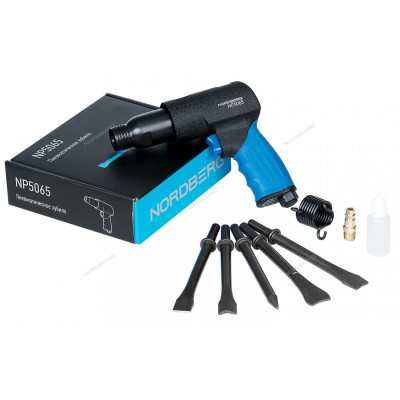 ПНЕВМОЗУБИЛО 190мм с комплектом насадок NORDBERG NP5065 ПНЕВМОЗУБИЛО 190мм с комплектом насадок NORDBERG NP5065