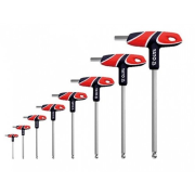 Ключи c T-образной ручкой с шариком HEX 2,5-10мм S2 (набор 8пр.)