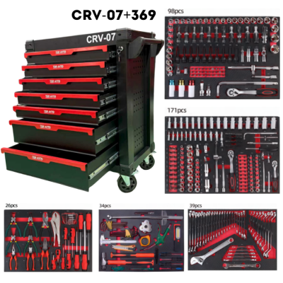 Инструментальная тележка 7 полок с инструментом Top Avto CRV07-369 Инструментальная тележка 7 полок с инструментом Top Avto CRV07-369