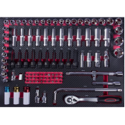 Инструментальная тележка 7 полок с инструментом Top Avto CRV07-369