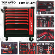 Инструментальная тележка 7 полок с инструментом Top Avto CRV08-421