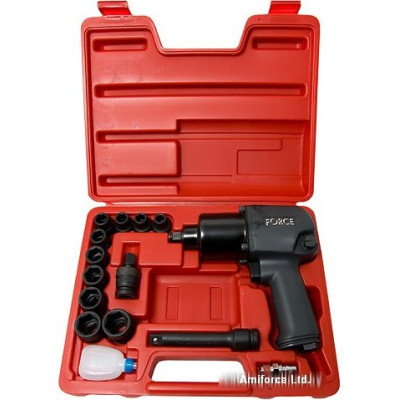 Пневмогайковерт 82541 с набором головок (10-24мм) Force 4142 N Пневмогайковерт 82541 с набором головок (10-24мм) Force 4142 N