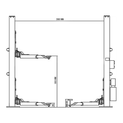 Двухстоечный подъемник СТОРМ 6140 Двухстоечный подъемник СТОРМ 6140