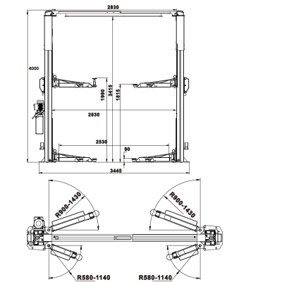 Подъемник электрогидравлический TPRO-10 s Подъемник электрогидравлический TPRO-10 s