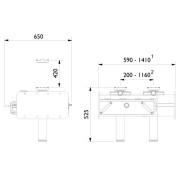 Канавный домкрат (подъемник) г/п 10 т GD100-2M