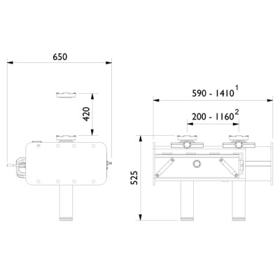 Канавный домкрат (подъемник) г/п 15 т GD150-2M в Минске Канавный домкрат (подъемник) г/п 15 т GD150-2M в Минске