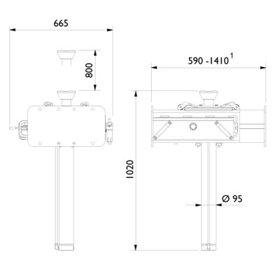 Канавный домкрат (подъемник) г/п 20 т GD200-1 в Минске Канавный домкрат (подъемник) г/п 20 т GD200-1 в Минске