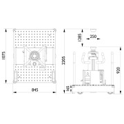 Канавный домкрат (подъемник) г/п 15 т GGD150U