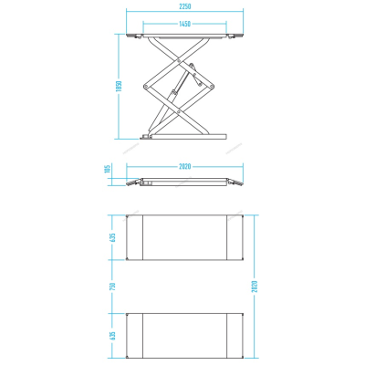 Подъемник ножничный низкопрофильный, г/п 3 тонны NORDBERG N631L-3(380В) Подъемник ножничный низкопрофильный, г/п 3 тонны NORDBERG N631L-3(380В)