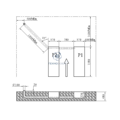 TS-1104 Подъемник ножничный г/п 3 т TS-1104 Подъемник ножничный г/п 3 т