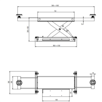 Ямный подъемник (траверса) пневмогидравлическая г/п. 2т. FM-2 Ямный подъемник (траверса) пневмогидравлическая г/п. 2т. FM-2
